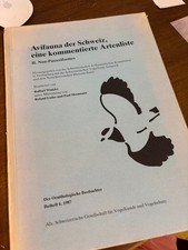 Avifauna svizzera R.Winkler (firmato autore) prezioso! ornitologia RARO!!!!
