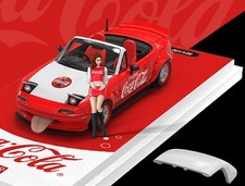 MAZDA MX-5 con Hardtop + Figurina - Rosso/Bianco - Cool Car 1:64