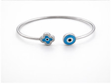 Bracciale aperto malocchio in