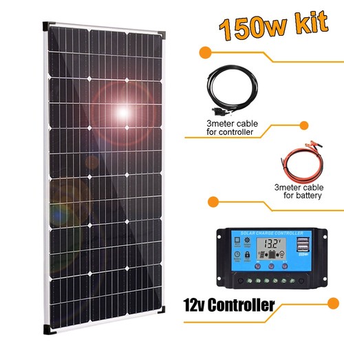 Kit pannello solare 150w - 150w, 12v