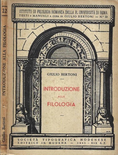 Introduzione alla filologia - .,