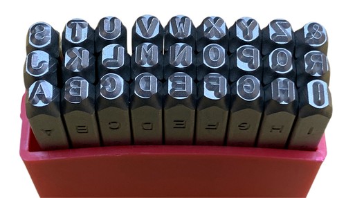 Timbri lettere 3mm gioielli - timbri,