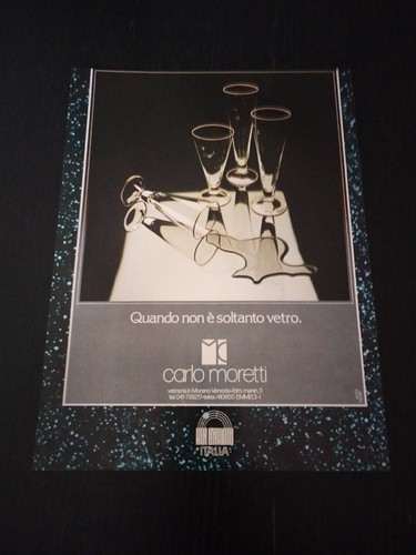 1979 carlo moretti vetro - moretti,