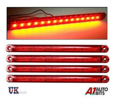 4x 12v 24v SMD 15 LED Rosso