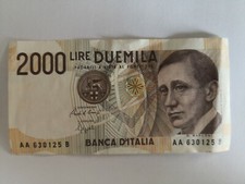 Banconota 2000 Lire Serie AA