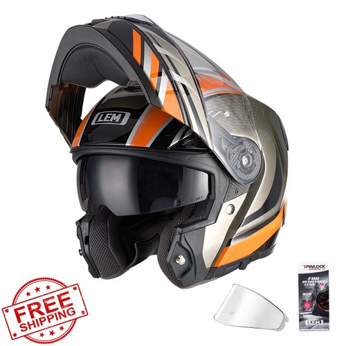 Casco moto modulare lem - casco,