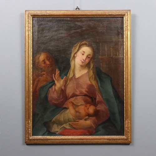 Dipinto antico sacra famiglia - dipinto,