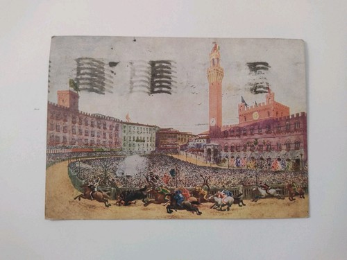 Cartolina palio siena - cartolina,