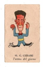 CICLISMO  FIGURINA CARTONATA  NR 93   G.CERAMI  ALBUM IL GIRO D'ITALIA 1951
