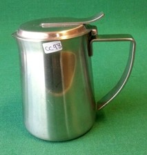 VECCHIA LATTIERA VINTAGE 6 TAZZE DESIGN MEPRA ACCIAIO INOX 18/10. N° CC98.