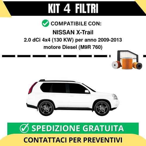 Kit filtri tagliando - 4, per