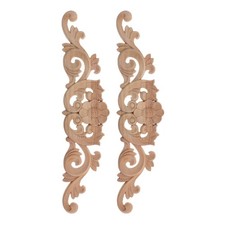  2 Pcs Arredamento Di Mobili Per La Casa Applique in Legno Intagliato