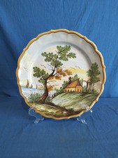 Piatto Decorativo Maioliche Castelli R Paoletti Anni 20/30 Del 1900