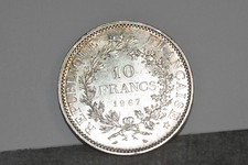Francia moneta in argento da 10 franchi 1967 SPL