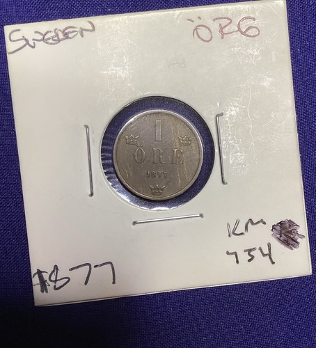 1877 svezia öre bel - svezia,