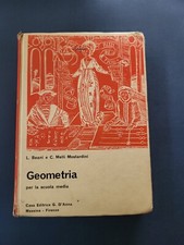 Libro Geometria per la scuola media Beani Melli Mostardini 1973 Ed G. D'Anna  X4