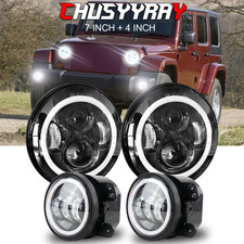 DOT 7" Round Led Headlights 4"