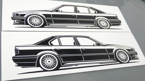 Adesivo bmw e38 alpina - alpina, b12