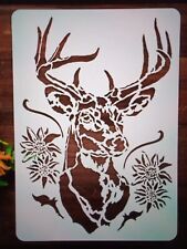 TESTA DI CERVO E FIORI A4