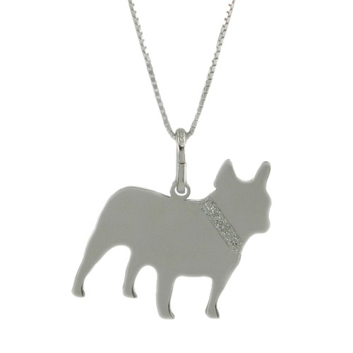 Collana con bulldog francese - collana,