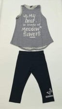 Canotta righe leggings - e, corto