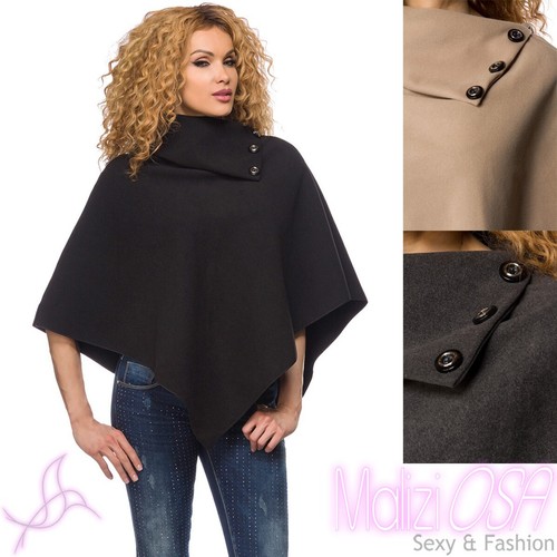 Poncho donna mantella panno - in,