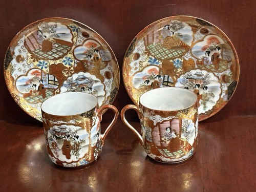 Antica coppia piattini - , tazze