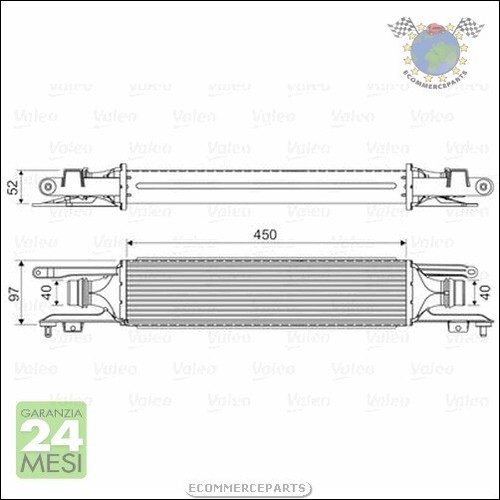 Intercooler valeo per opel - intercooler,