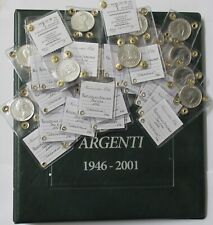 ITALIA REPUBBLICA 1958/2001 SERIE COMPLETA (33)500 LIRE CARAVELLE  FDC IN ALBUM