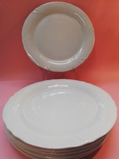 TOGNANA 6 PIATTI PIANI CM. 25 MOMENTI PORCELLANA BIANCA 