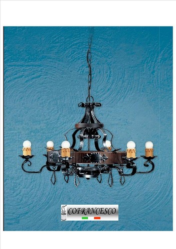 Lampadario ruota 6 luci - lampadario,