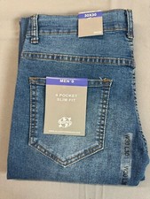 AUW Jeans Uomo 4 Tasche Slim