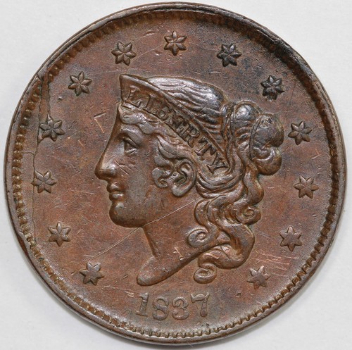 1837 testa di coronetta - 1837,