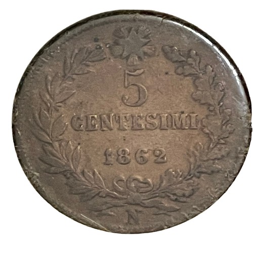 Moneta centesimi 1862 n - 5,