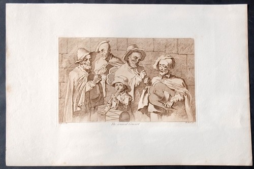 Stampa antica 1818 acquaforte - stampa,