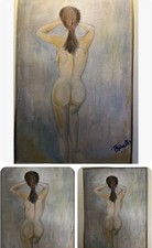 quadro dipinto a olio su tela  Nudo Di Donna