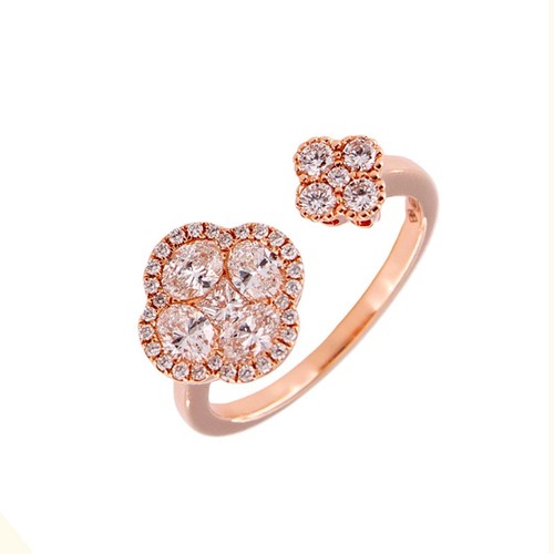 Anello donna fiore quadrifogli - donna,