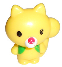 FOXY FOX 2000s Sanrio Japan mini plastic figure super kawaii loose volpe gialla