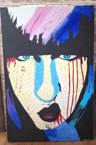 Quadro horror pop art acrilico - pop,