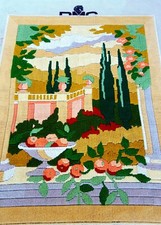?DMC? Arazzo Tapestry Needlepoint Vintage Ricamato A Mano Punto Lungo?