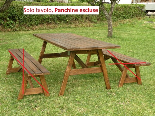 Tavolo giardino legno - tavolo, in