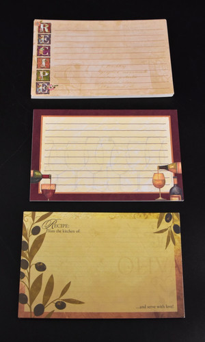 Carte ricette stile toscano - carte,