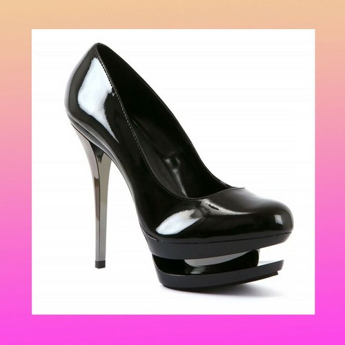 Pleaser nero cromato plateau - cromato,