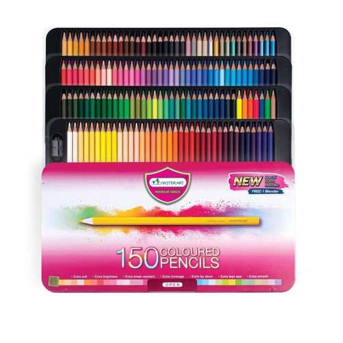 Set 150 matite colorate master - matite,