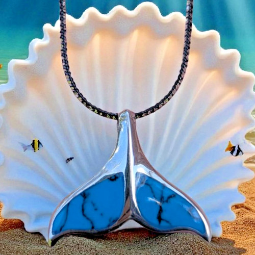 Collana balena delfino coda - balena,