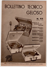 Geloso bollettino tecnico - geloso,