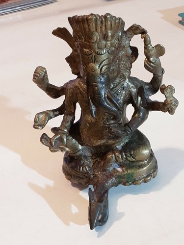 Ganesh bronzo old indian - ganesh,