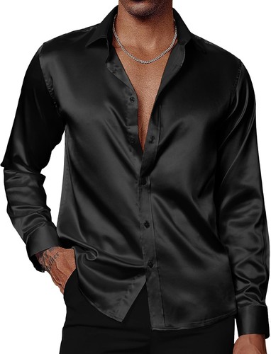 Camicia elegante uomo raso