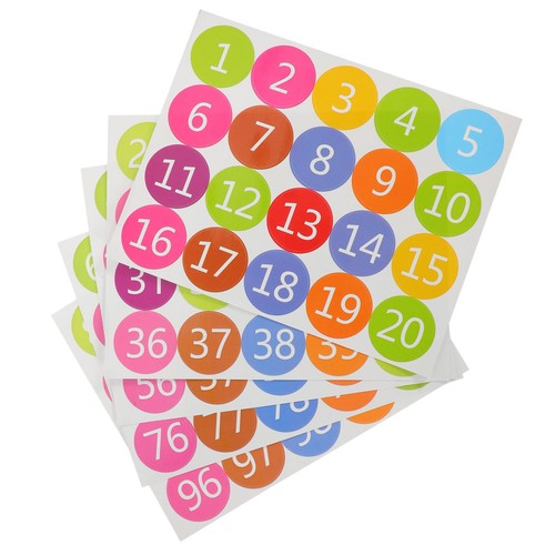 100 pcs adesivi del numero - ,