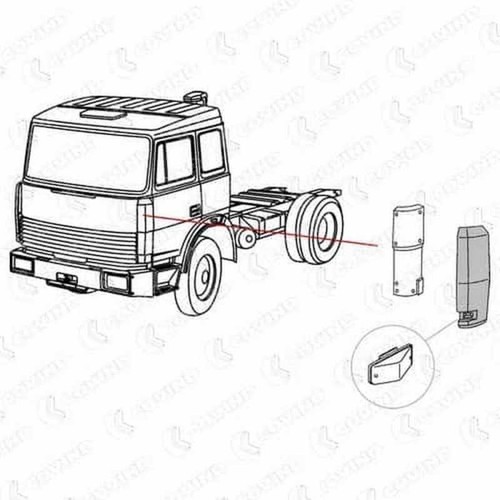 Deviatore aria sinistra - , iveco